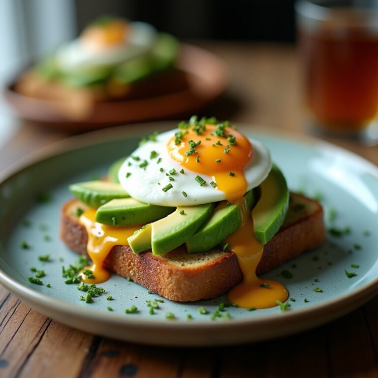 Avocado Toast with Poached Eggs