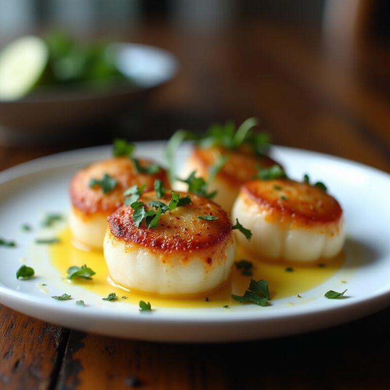 Garlic Butter Baked Scallops