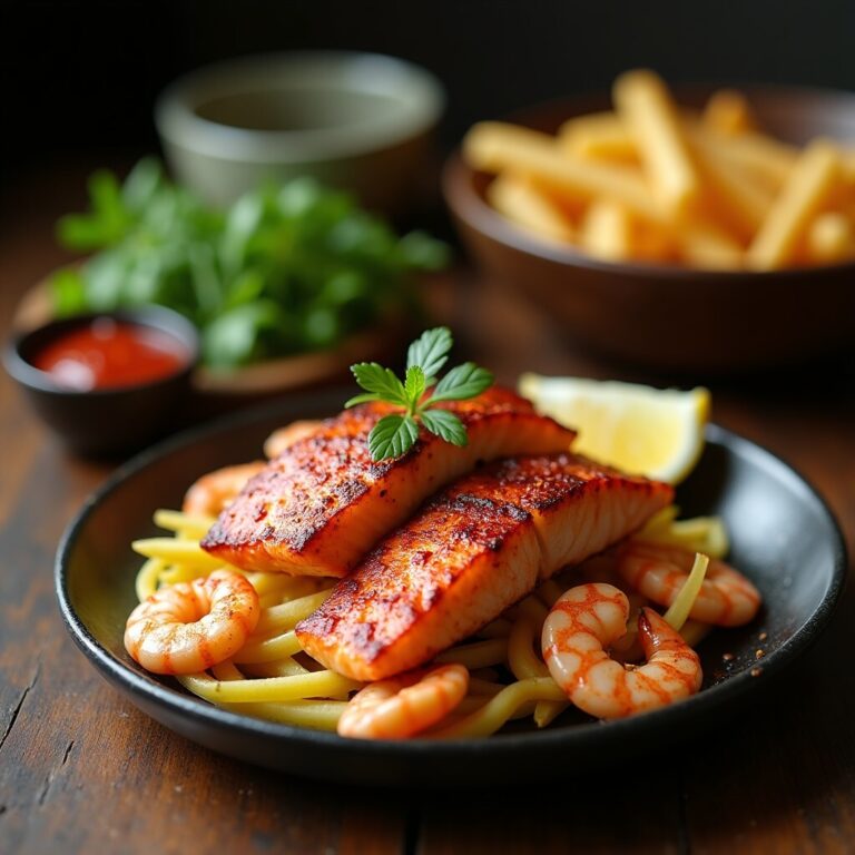 SPICY CAJUN SALMON & SHRIMP DELIGHT